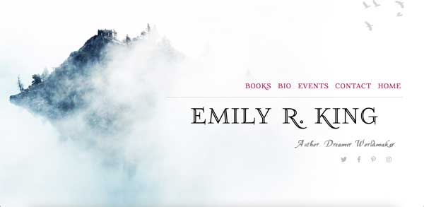 Author Emily R King Homepage