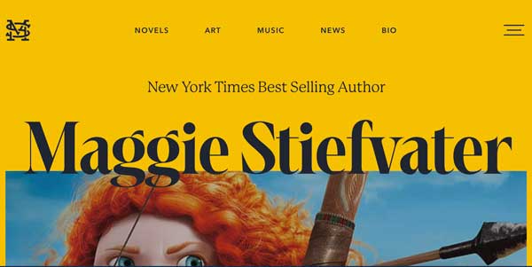 Author Maggie Stiefvater Website Homepage